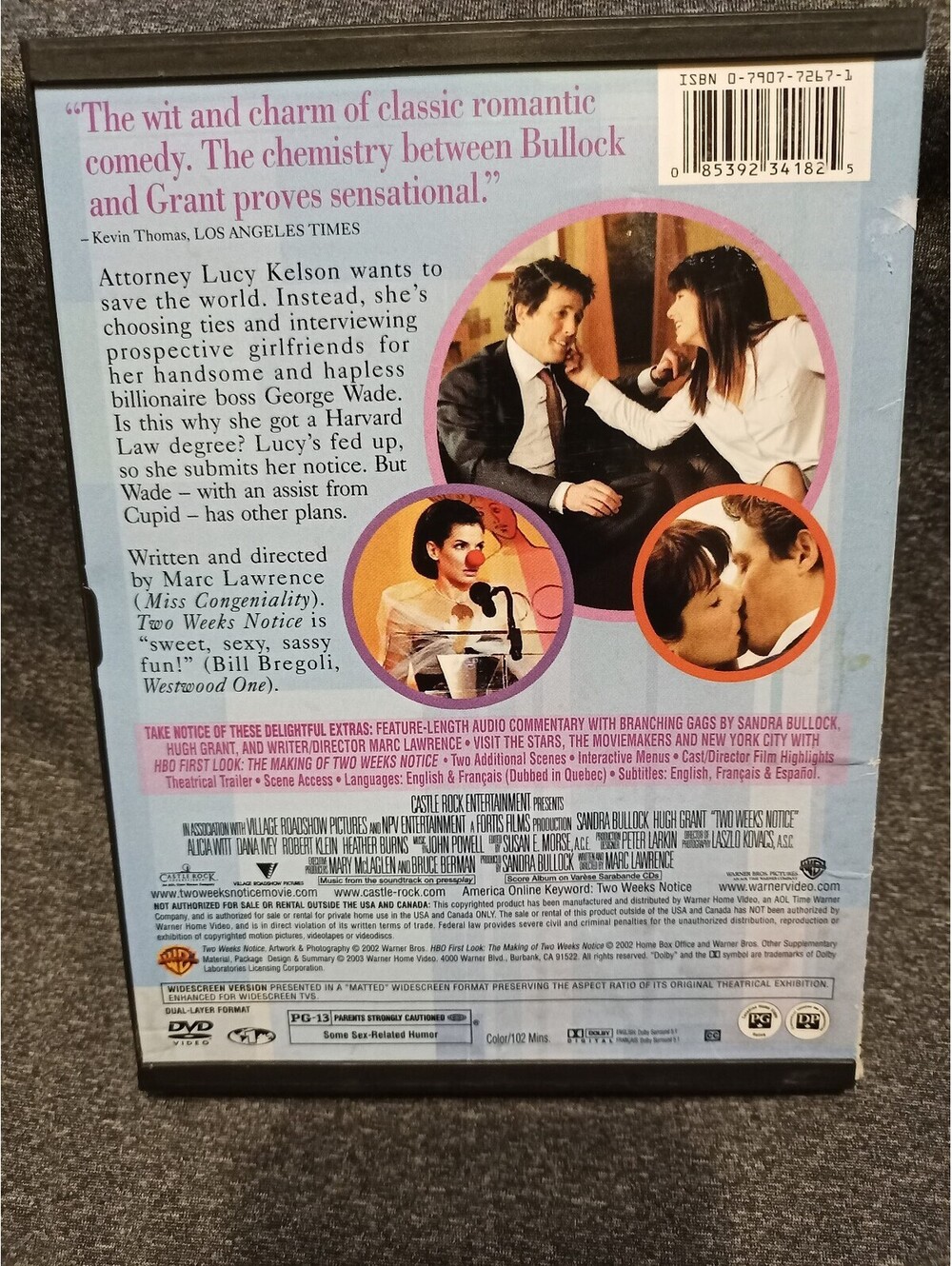 Two Weeks Notice DVD
